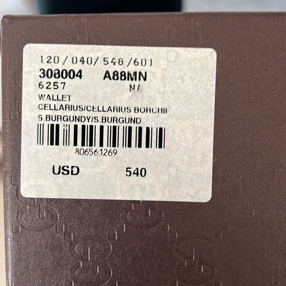 GUCCI Cellarius Burgundy Wallet - Picture 7 of 8